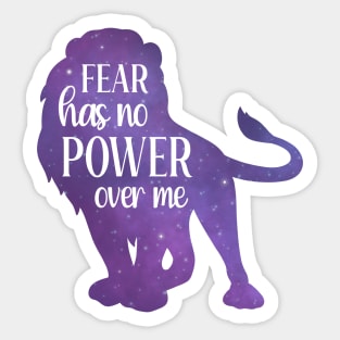 Brave Lion Positive Message for Courage and Encouragement Sticker